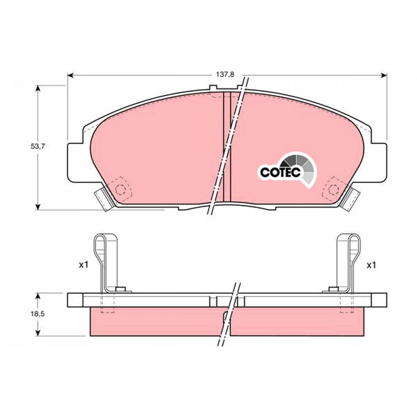 Kit pastiglie freno, Freno a disco TRW GDB1061