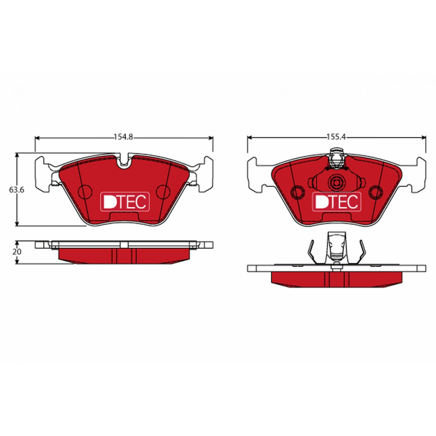 Kit pastiglie freno, Freno a disco TRW GDB1404DTE