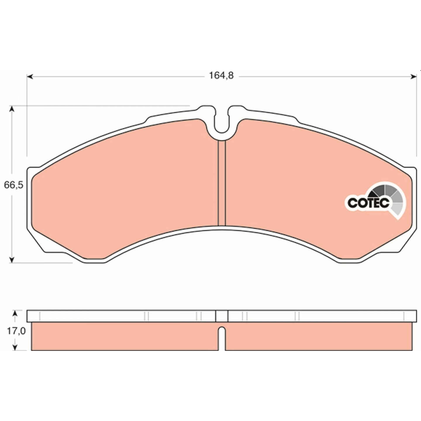 Kit de plaquettes de frein, frein à disque TRW GDB1534