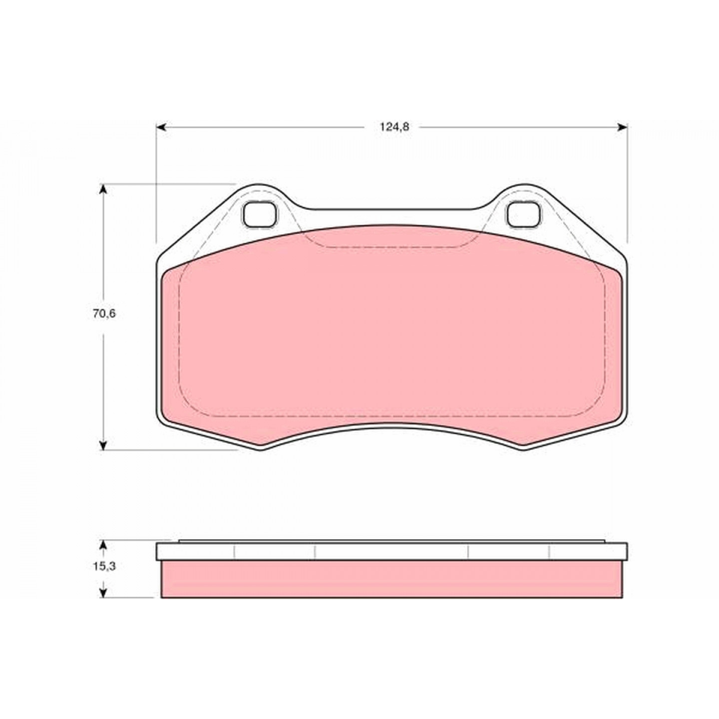 Kit pastiglie freno, Freno a disco TRW GDB1606