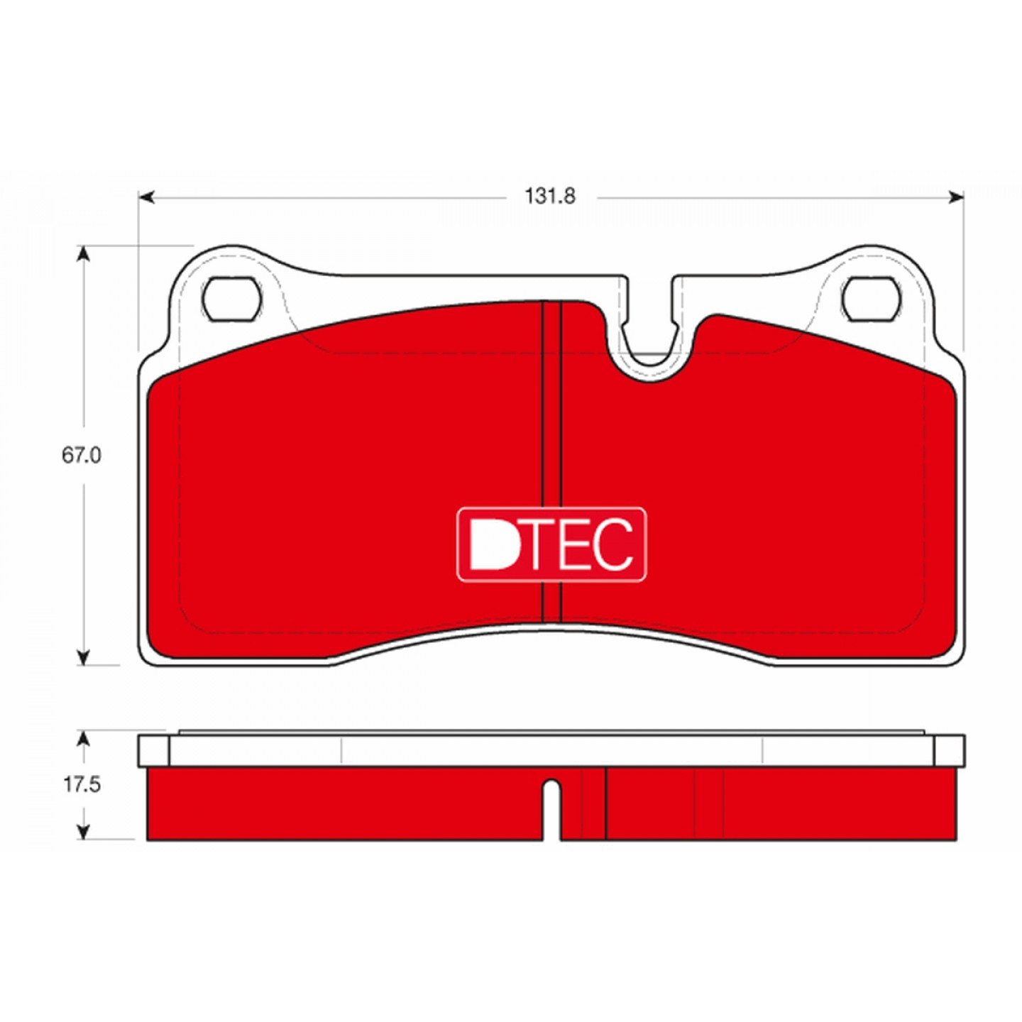 Kit de plaquettes de frein, frein à disque TRW GDB1816DTE