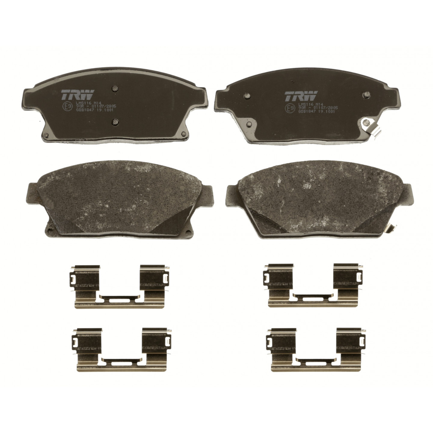 TRW GDB1247 Kit Pastiglie Freno A Disco Per Auto - Altezza 64,85 Mm, Lunghezza 54 Mm, Spessore 15,3 Mm - Qualità OE
