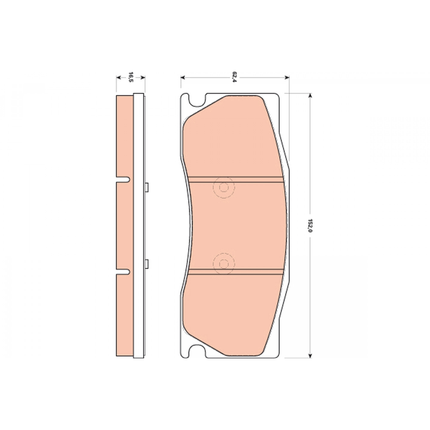 Kit de plaquettes de frein, frein à disque TRW GDB1850