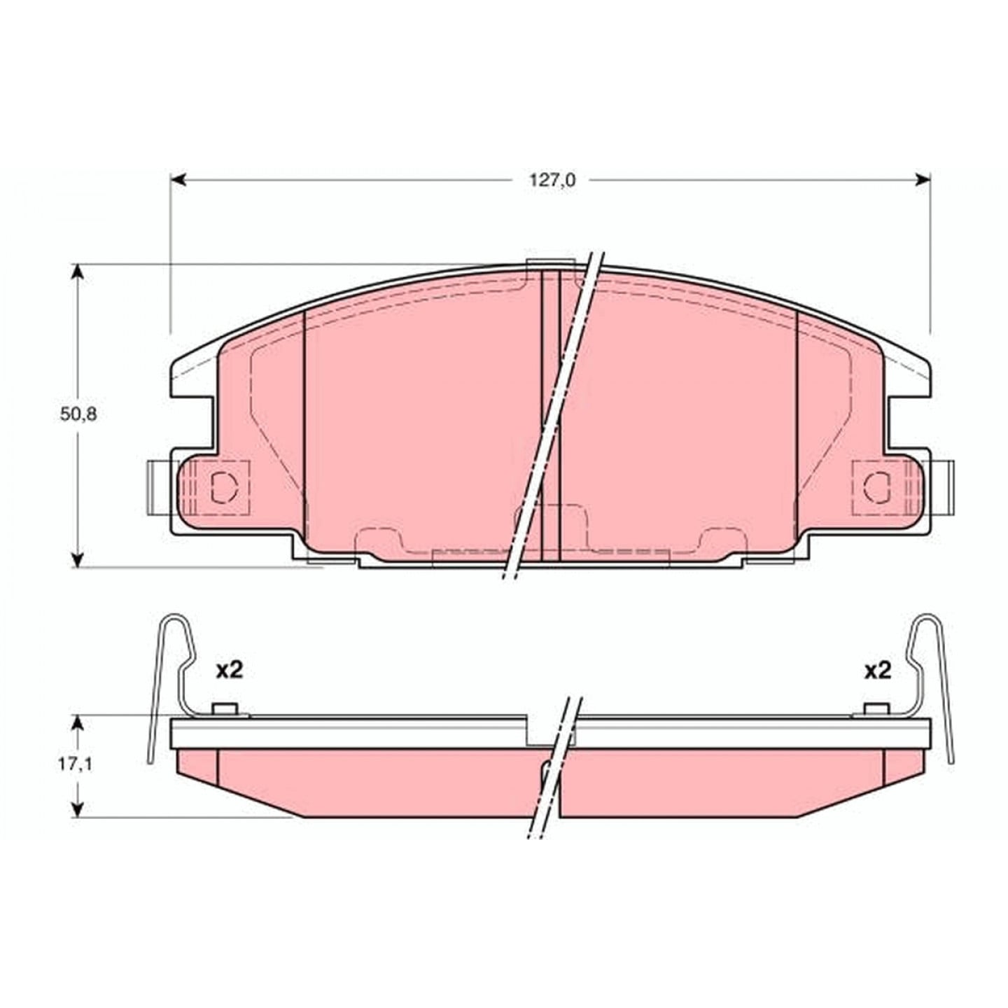 Trw Kit Pastiglie Freno, Freno A Disco Gdb3161