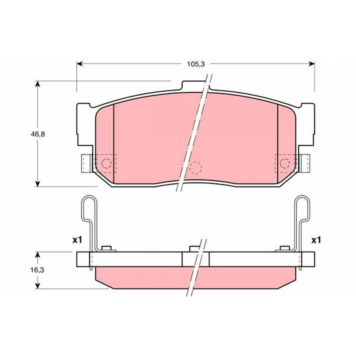 Trw Kit Pastiglie Freno, Freno A Disco Gdb3181