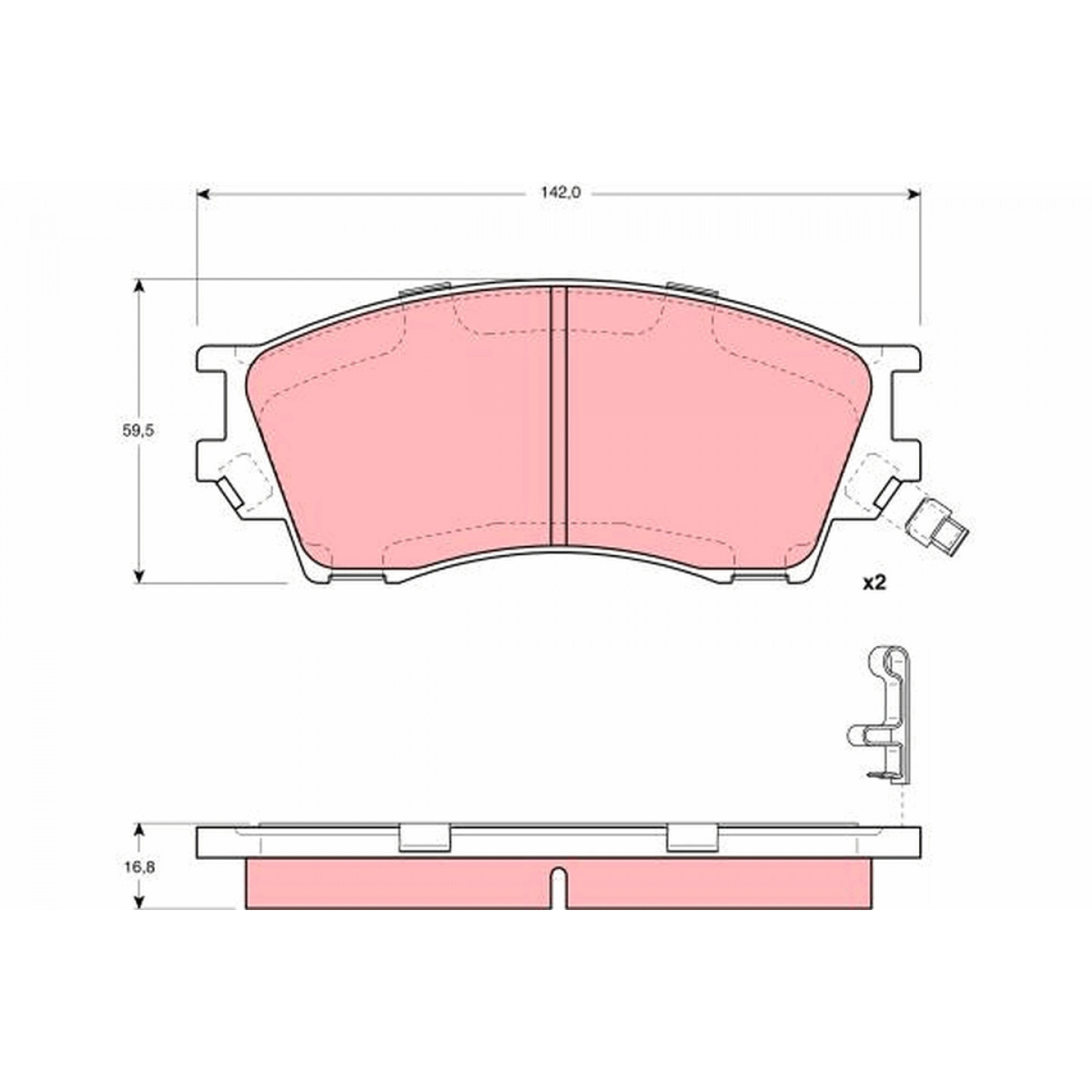 Trw Kit Pastiglie Freno, Freno A Disco Gdb3230
