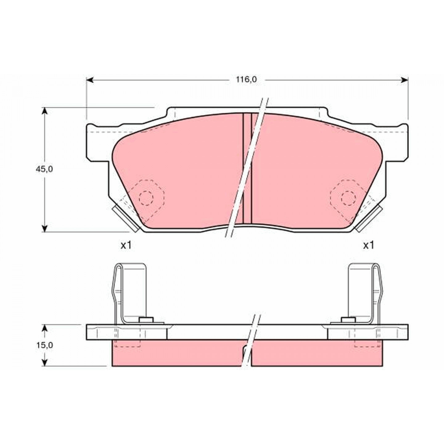 Trw Kit Pastiglie Freno, Freno A Disco Gdb325