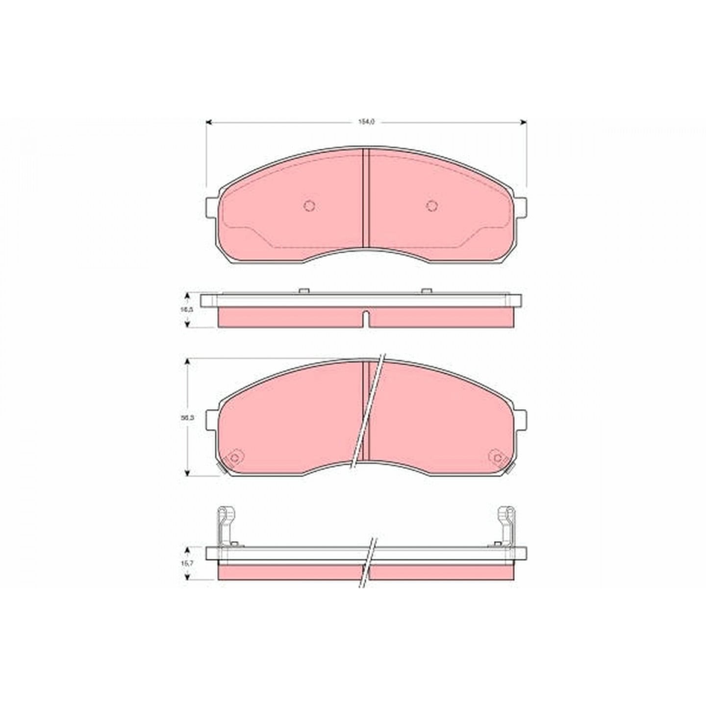 Juego de pastillas TRW GDB3261