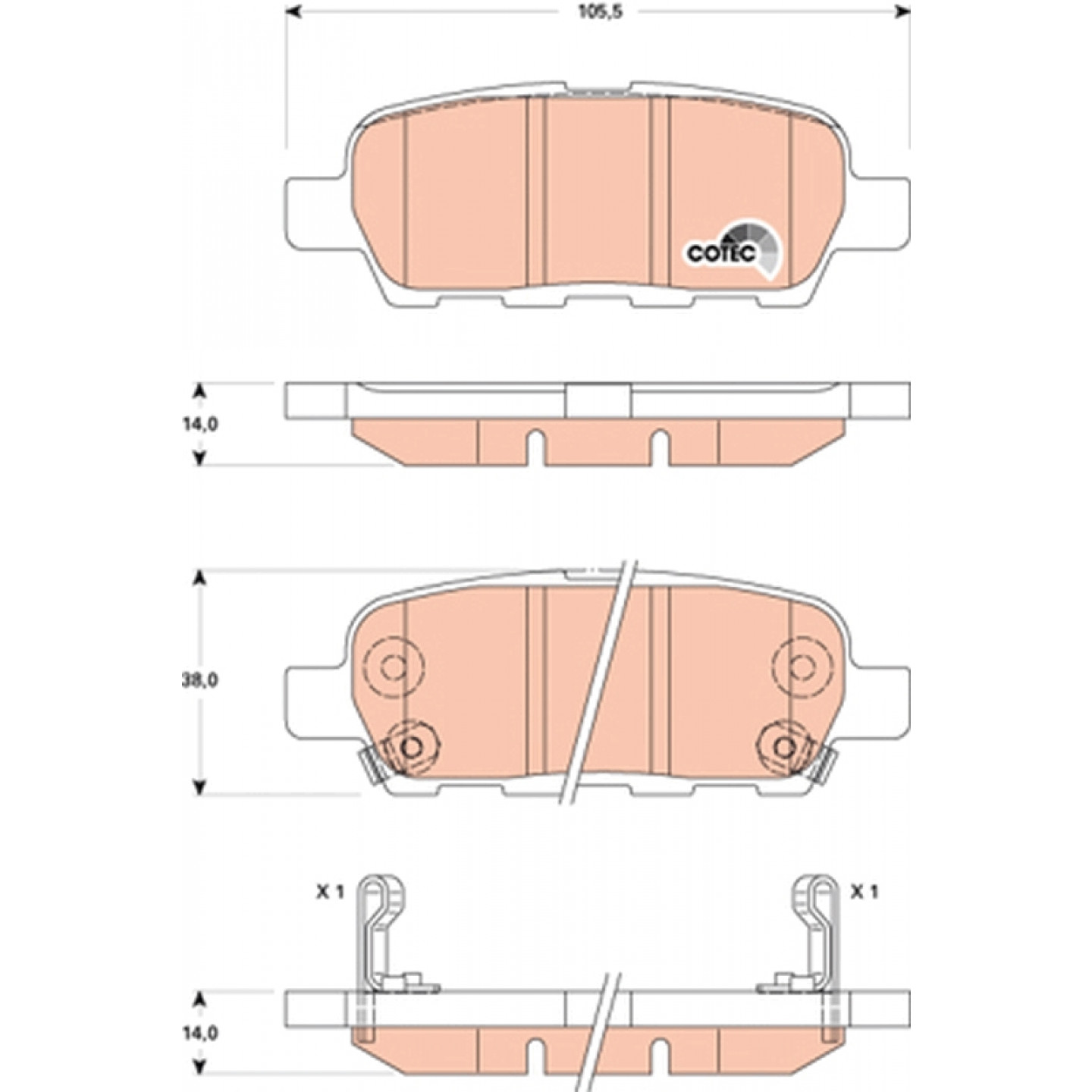 TRW Pastiglie dei freni JEEP di qualità originale