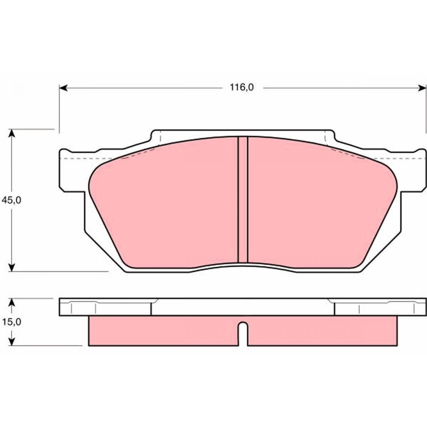Kit pastiglie freno, Freno a disco TRW GDB358