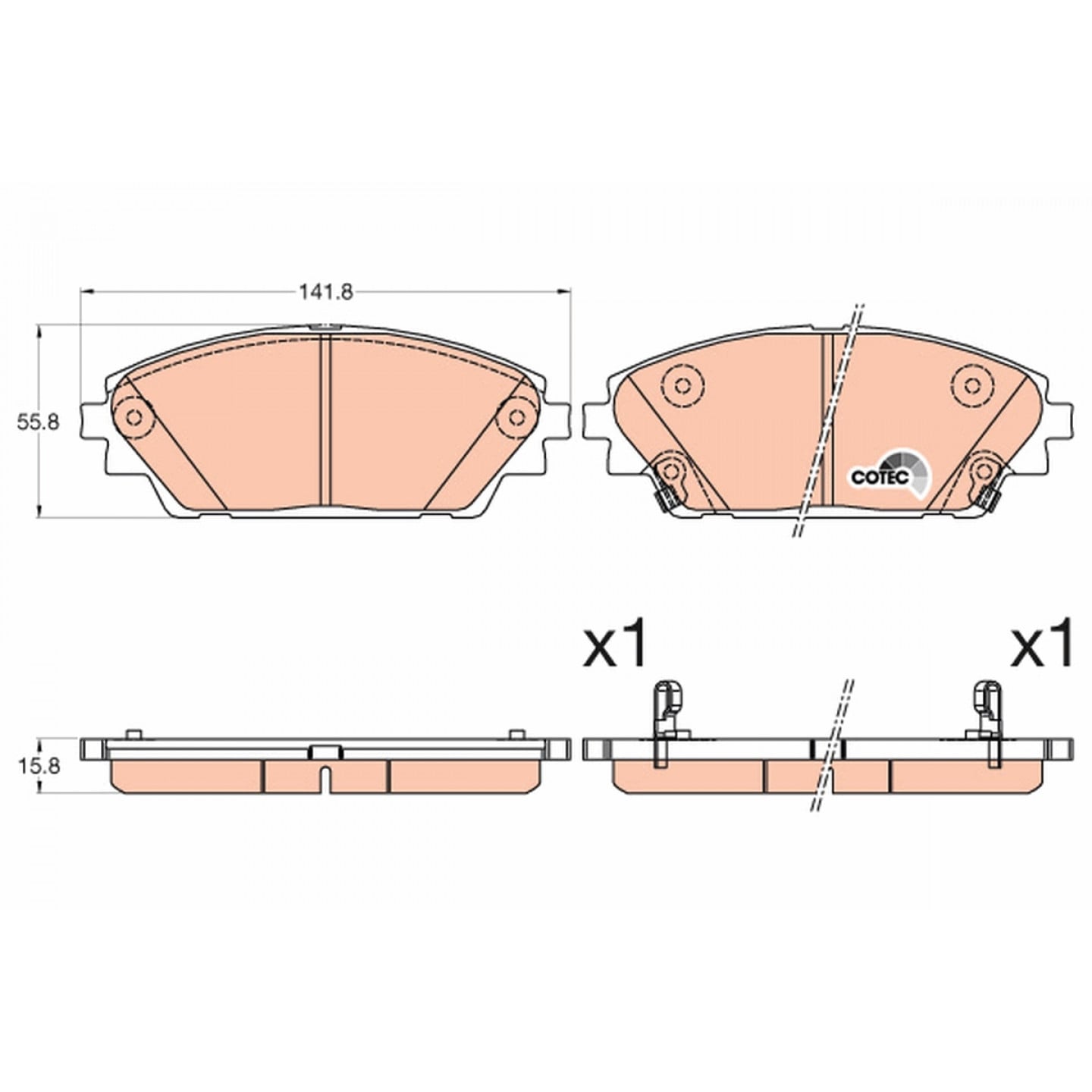 Kit pastiglie freno, Freno a disco TRW GDB3592