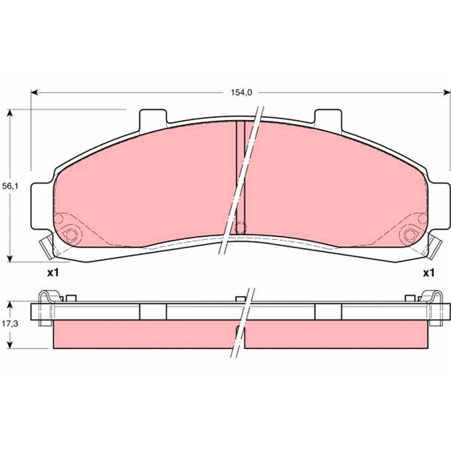 Kit pastiglie freno, Freno a disco TRW GDB4010