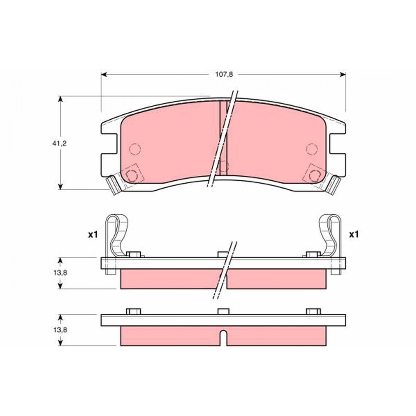 Kit pastiglie freno, Freno a disco TRW GDB4042