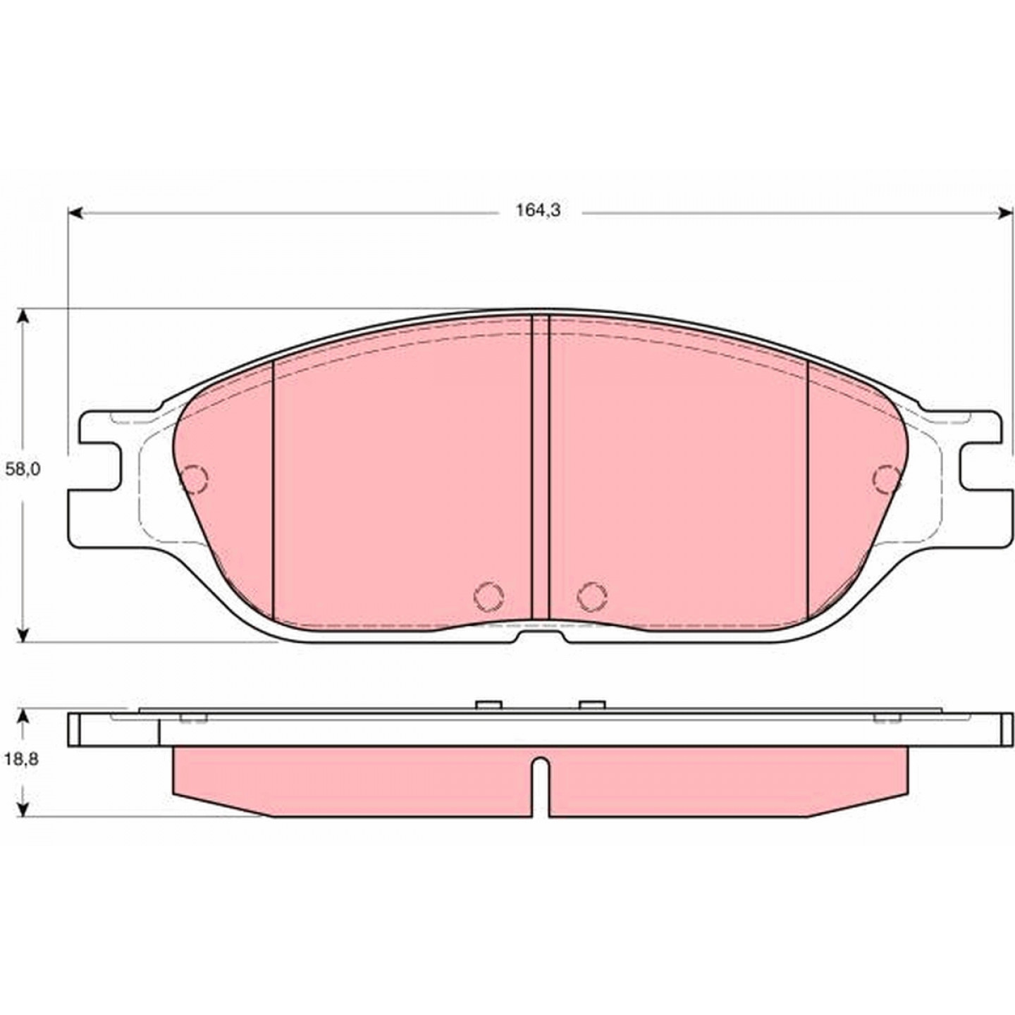 Kit pastiglie freno, Freno a disco TRW GDB4138