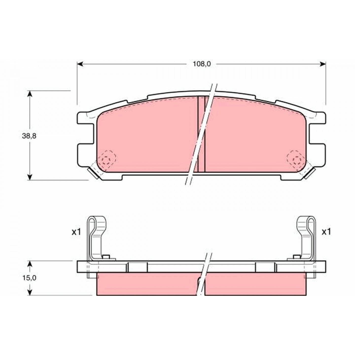 Kit pastiglie freno, Freno a disco TRW GDB990