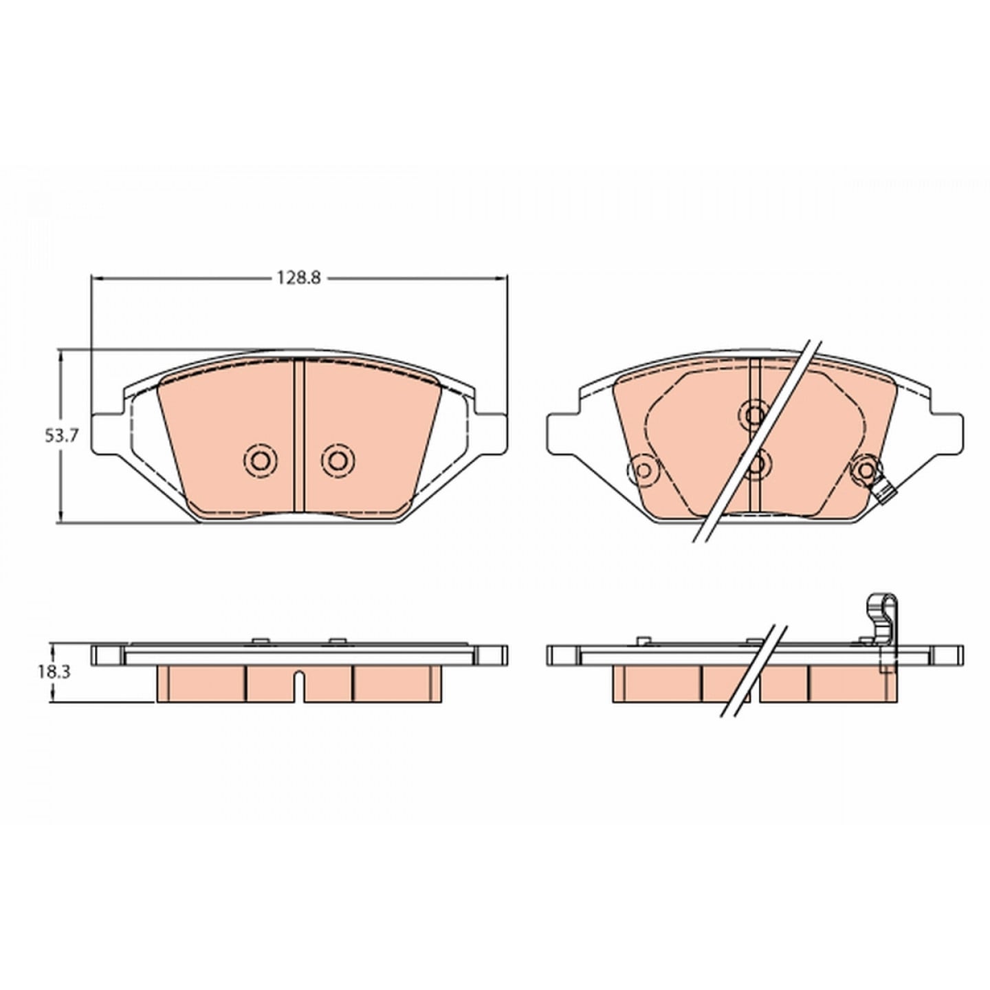 Bremseklodser TRW GDB2318