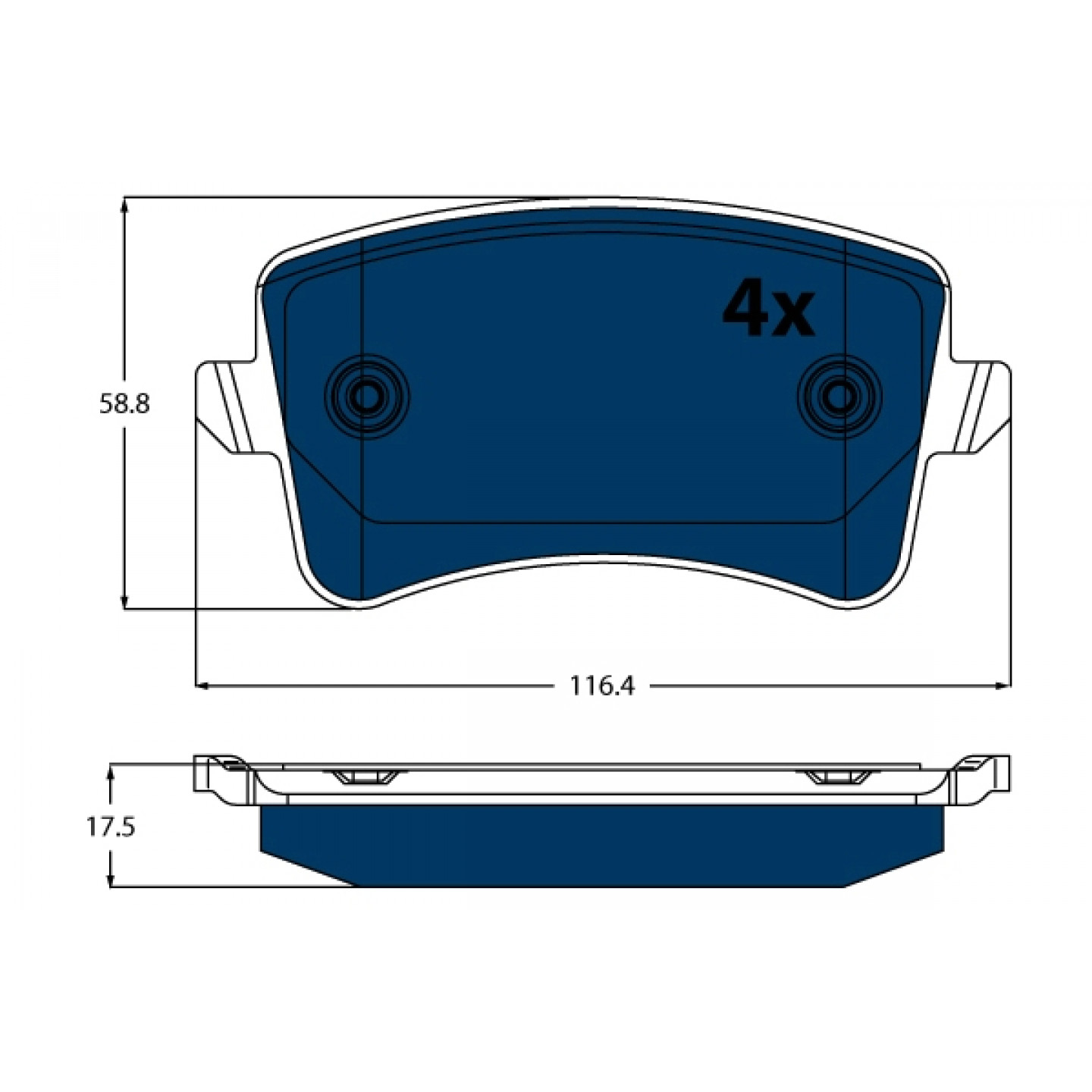 Kit pastiglie freno, Freno a disco TRW GDB1765BTE