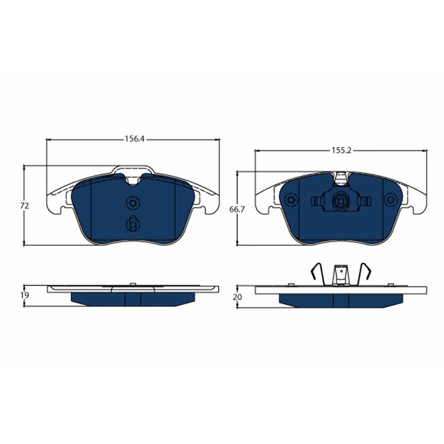 Kit pastiglie freno, Freno a disco TRW GDB1683BTE
