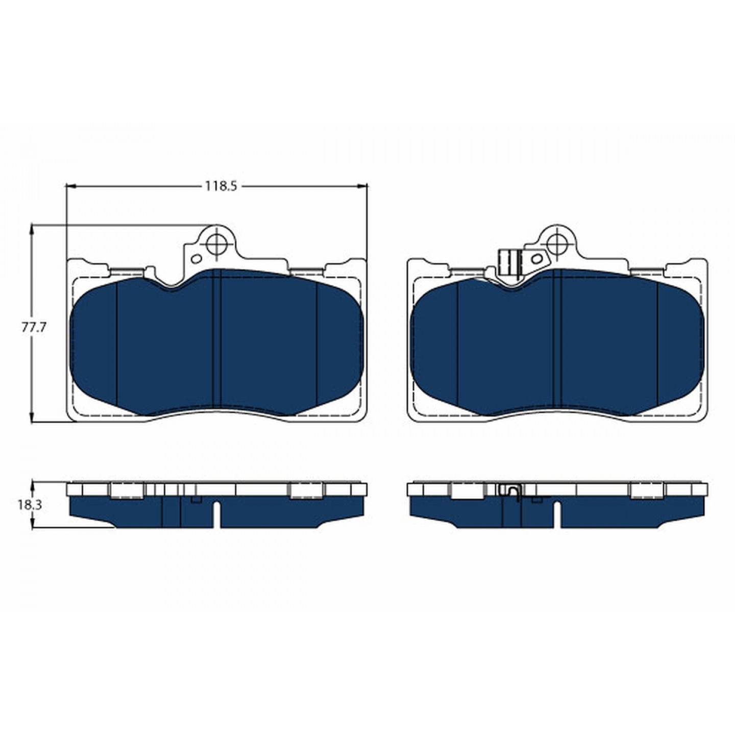Trw Kit Pastiglie Freno, Freno A Disco Gdb3398bte