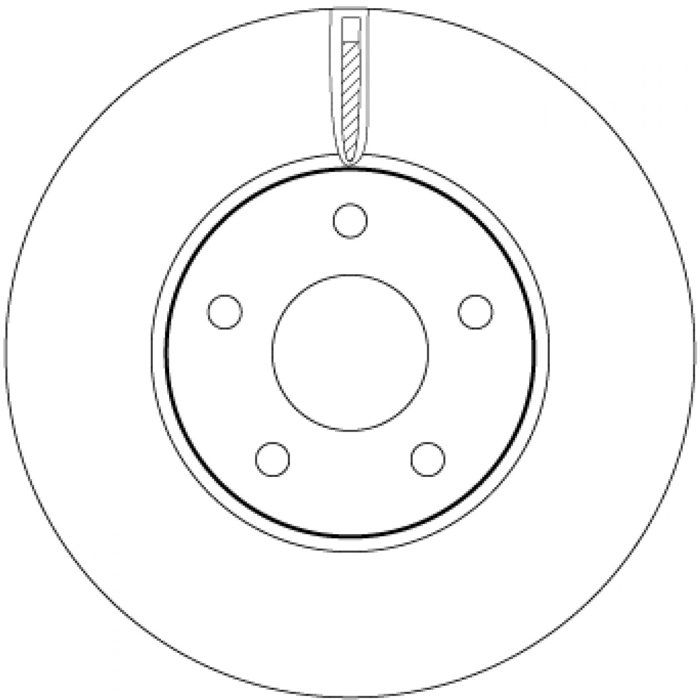 Bremsscheibe TRW DF6975