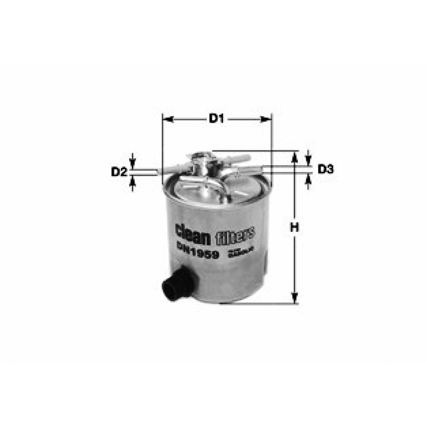 Filtro combustible CLEAN FILTERS DN2717