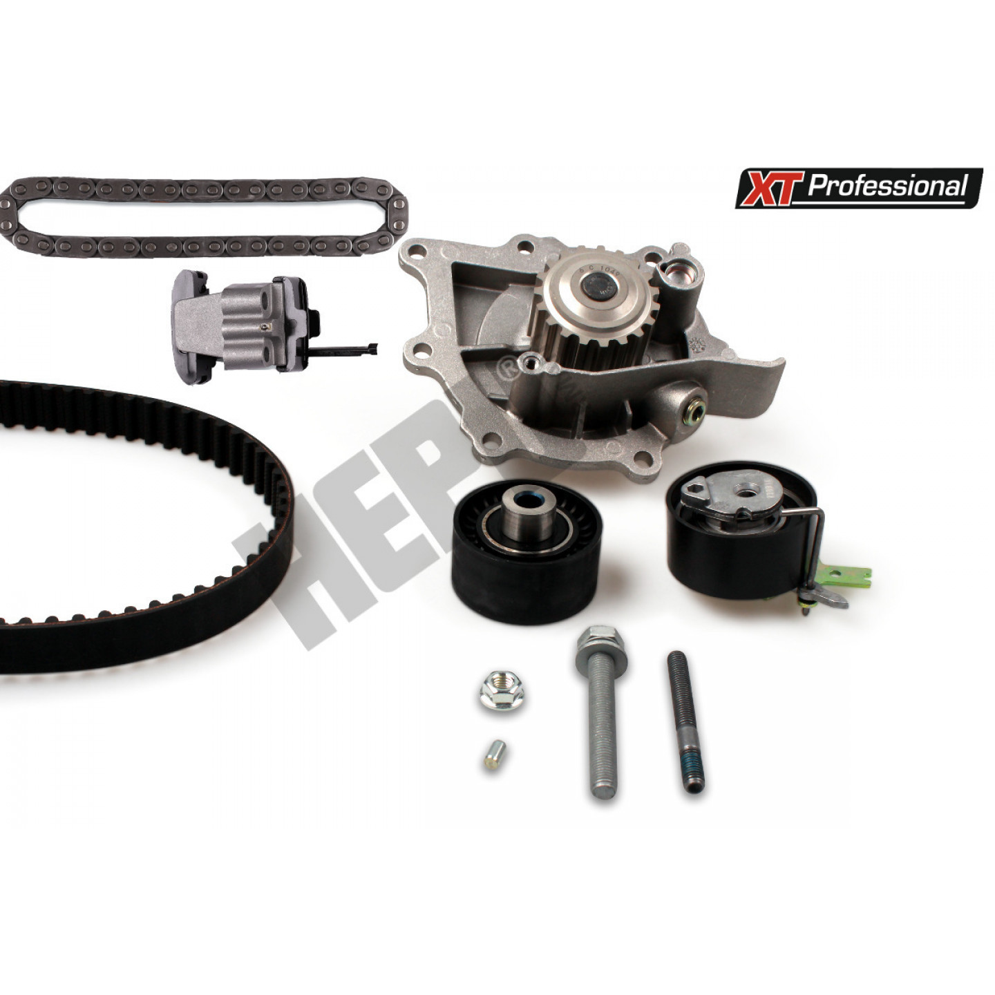 Wasserpumpe + Zahnriemensatz HEPU PK08070XT
