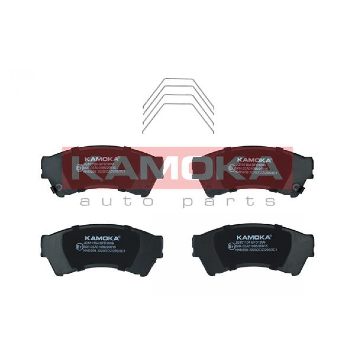 Kit de plaquettes de frein, frein à disque KAMOKA JQ101104