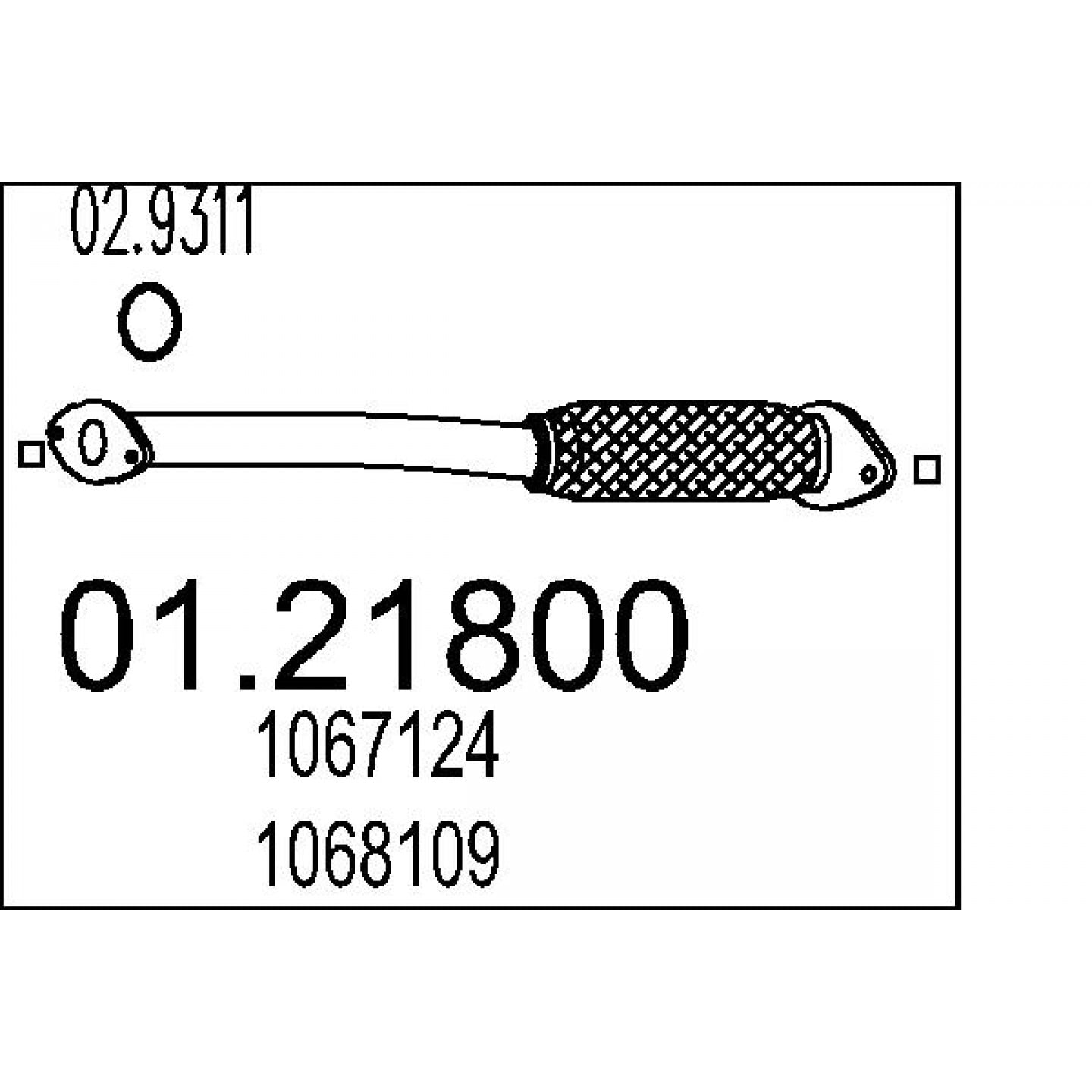 Udstødningsrør MTS 01.21800