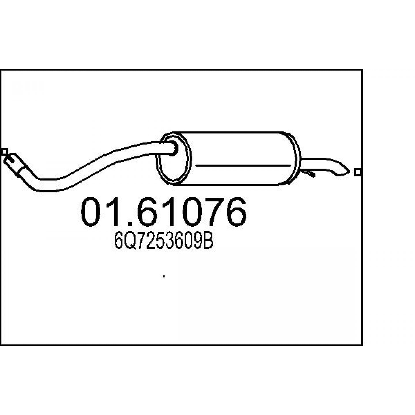 Silenciador posterior MTS 01.61076