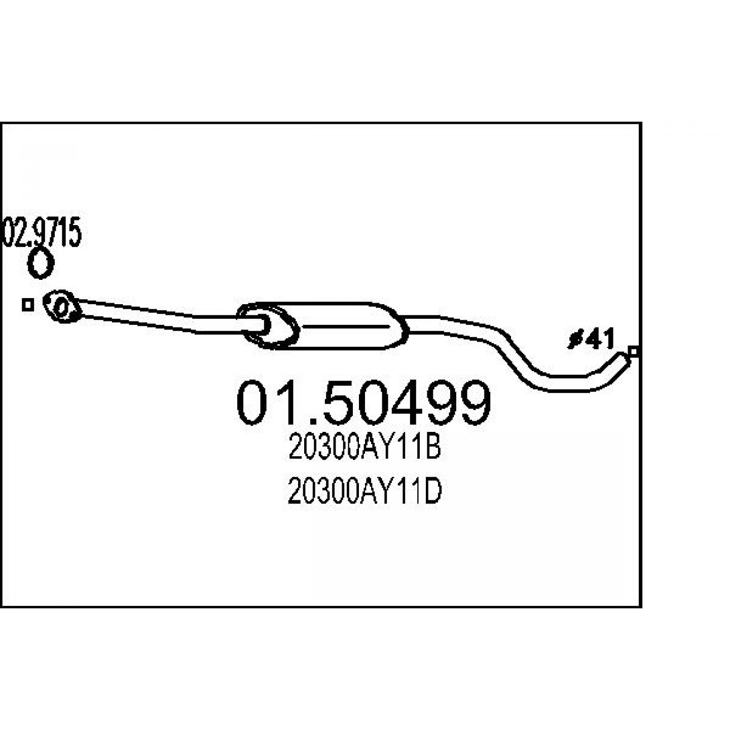 Silenziatore centrale MTS 01.50499