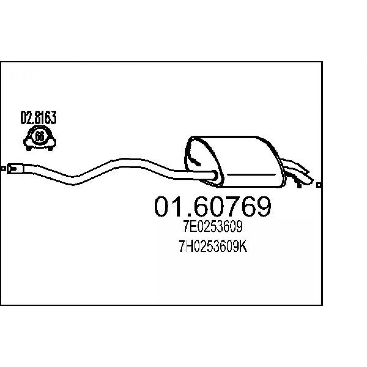 Koncový tlumič hluku MTS 01.60769