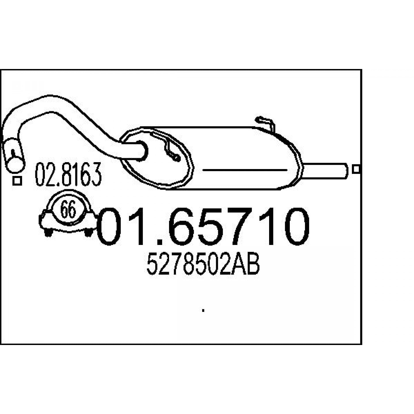 Tłumik końcowy MTS 01.65710