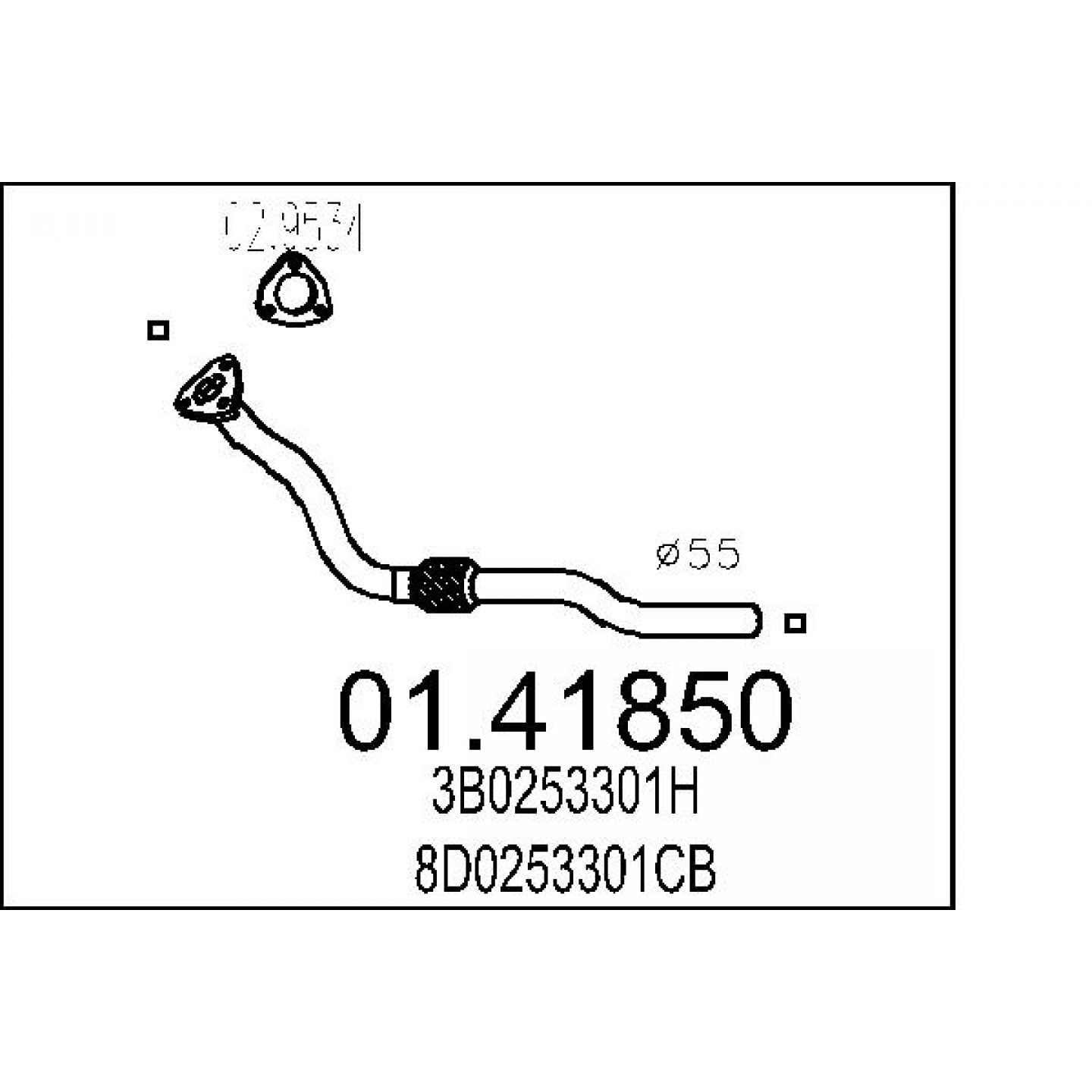 Udstødningsrør MTS 01.41850