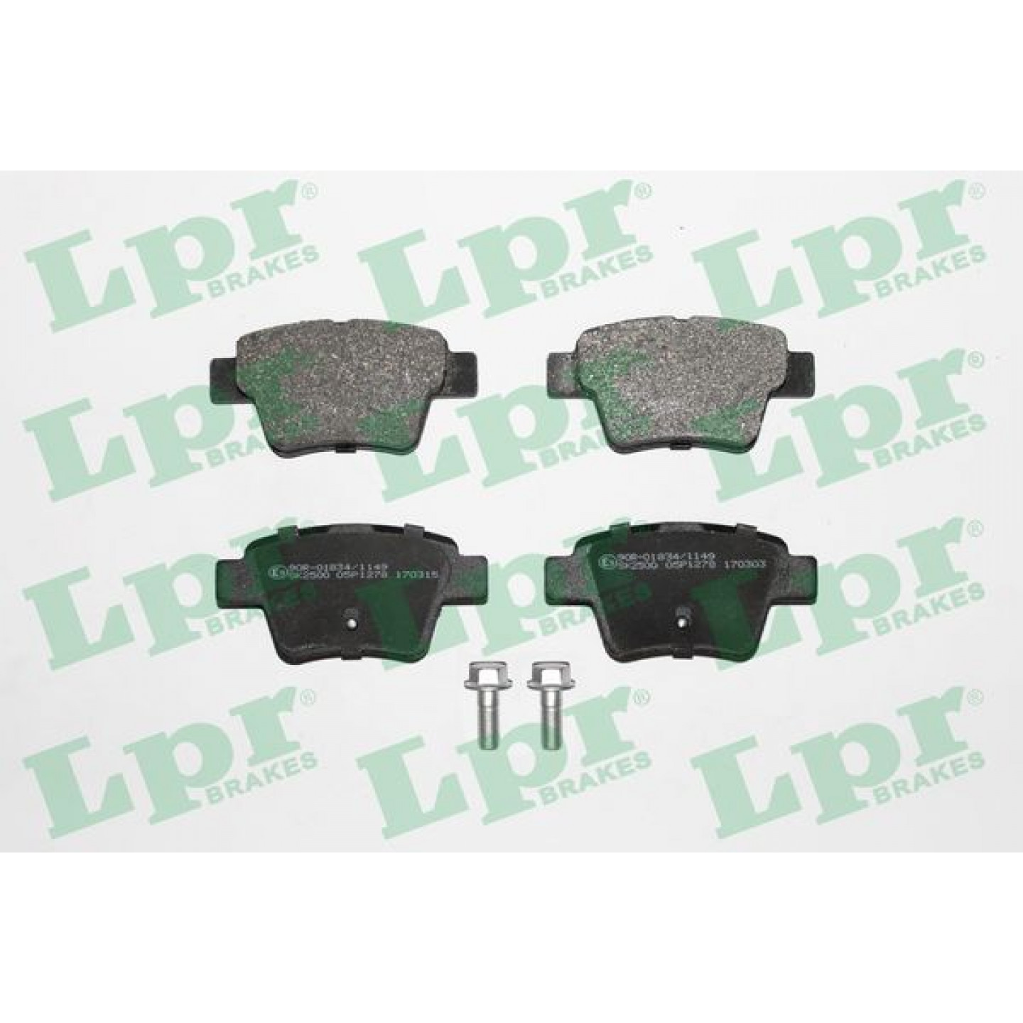 Kit de plaquettes de frein, frein à disque LPR 05P1278