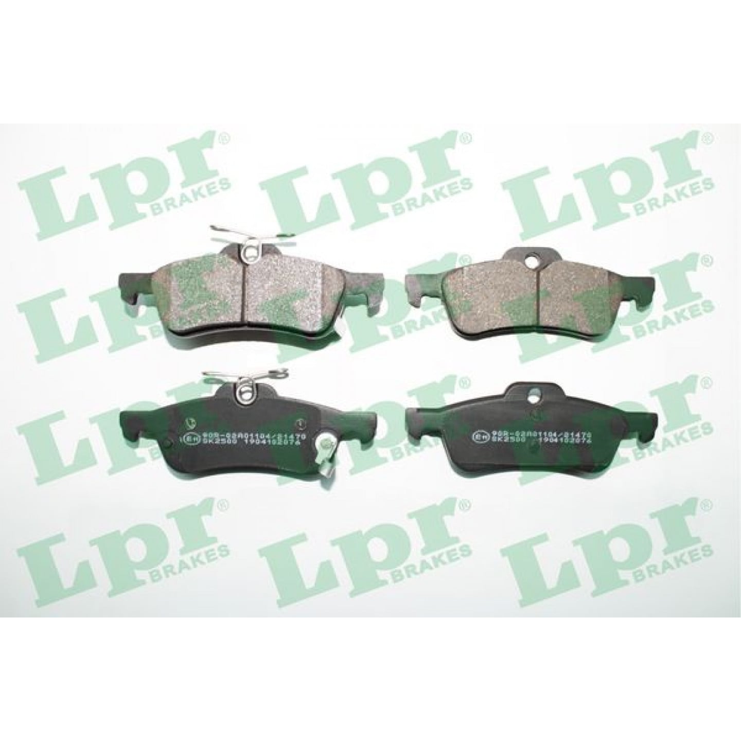 Kit de plaquettes de frein, frein à disque LPR 05P2076