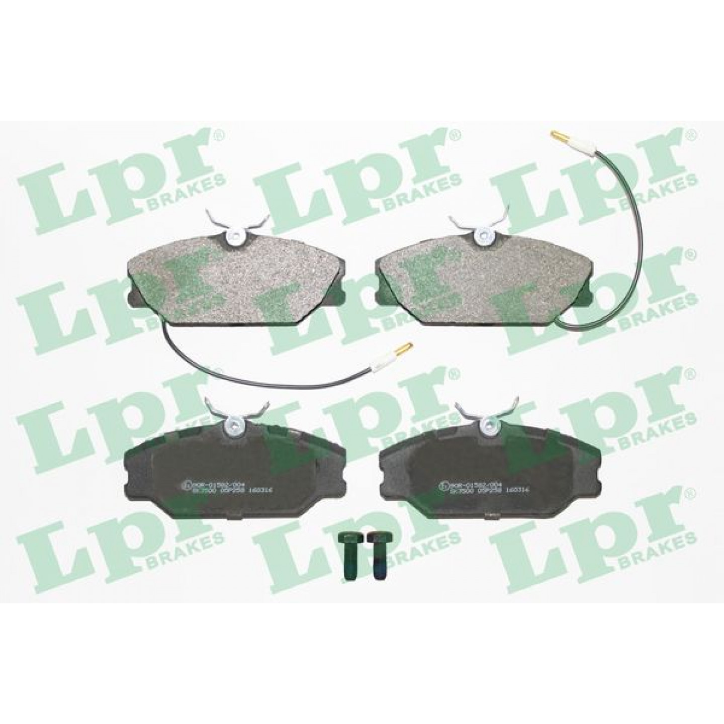 Kit de plaquettes de frein, frein à disque LPR 05P258
