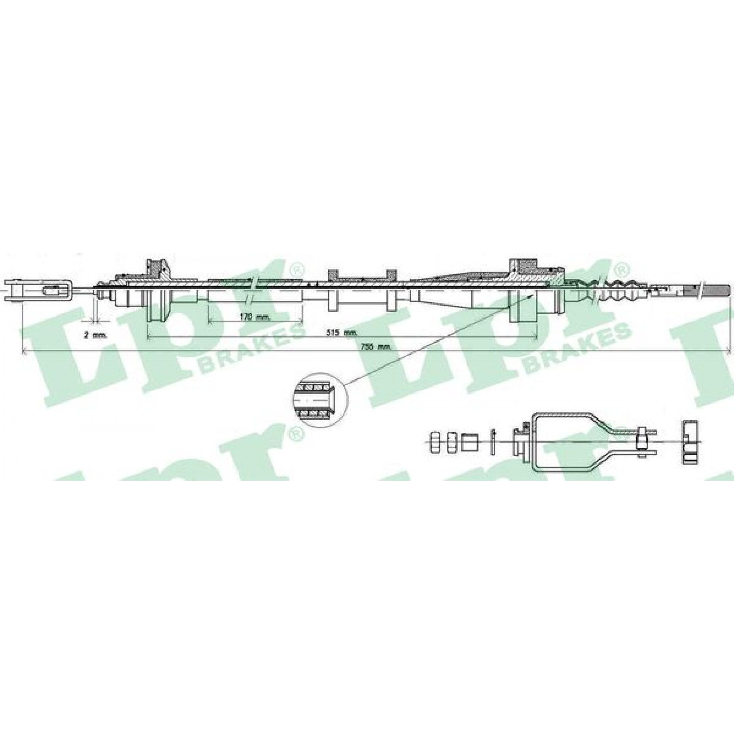 Cable de embrague LPR C0112C