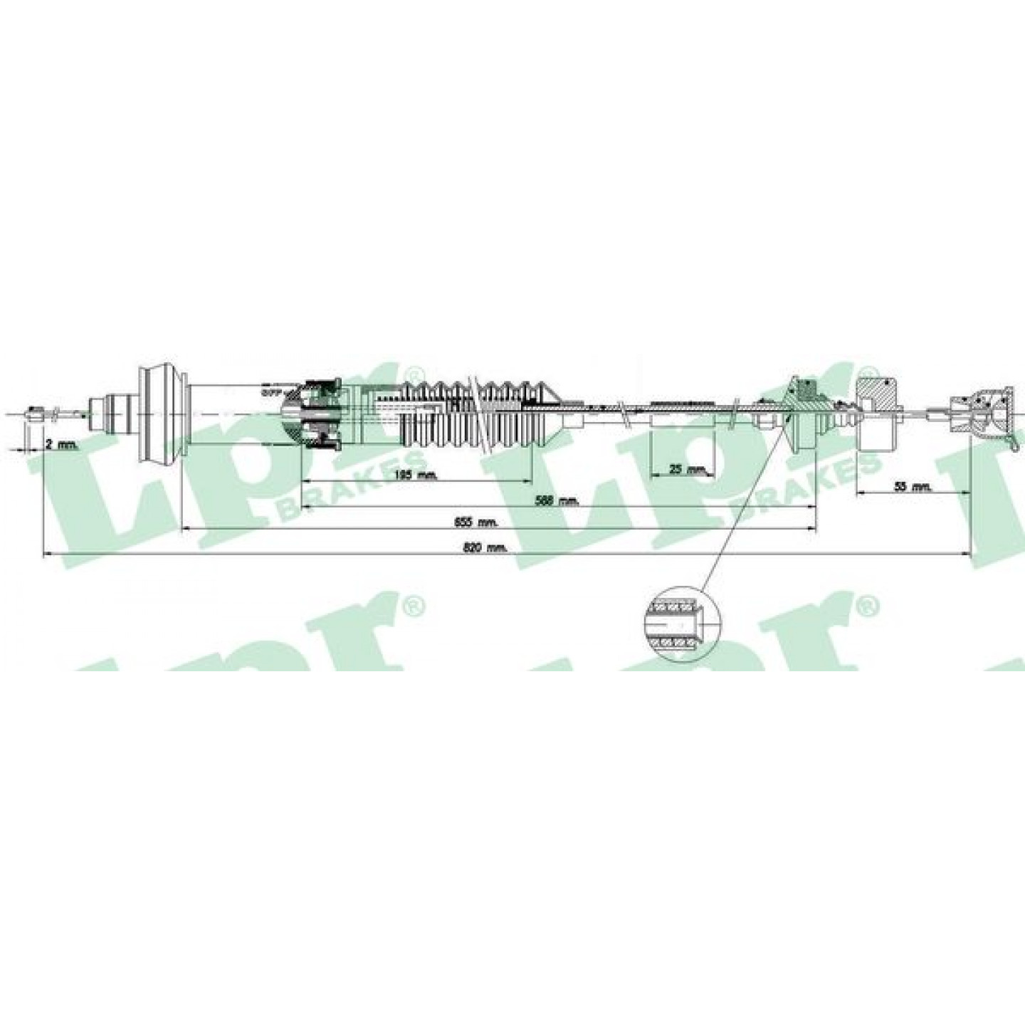 Cable de embrague LPR C0153C