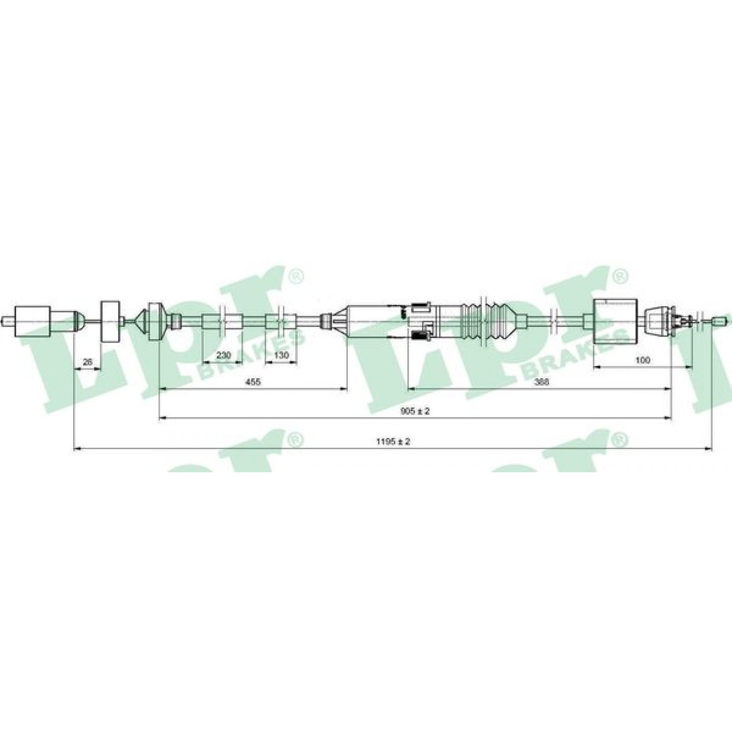 Cable de embrague LPR C0200C