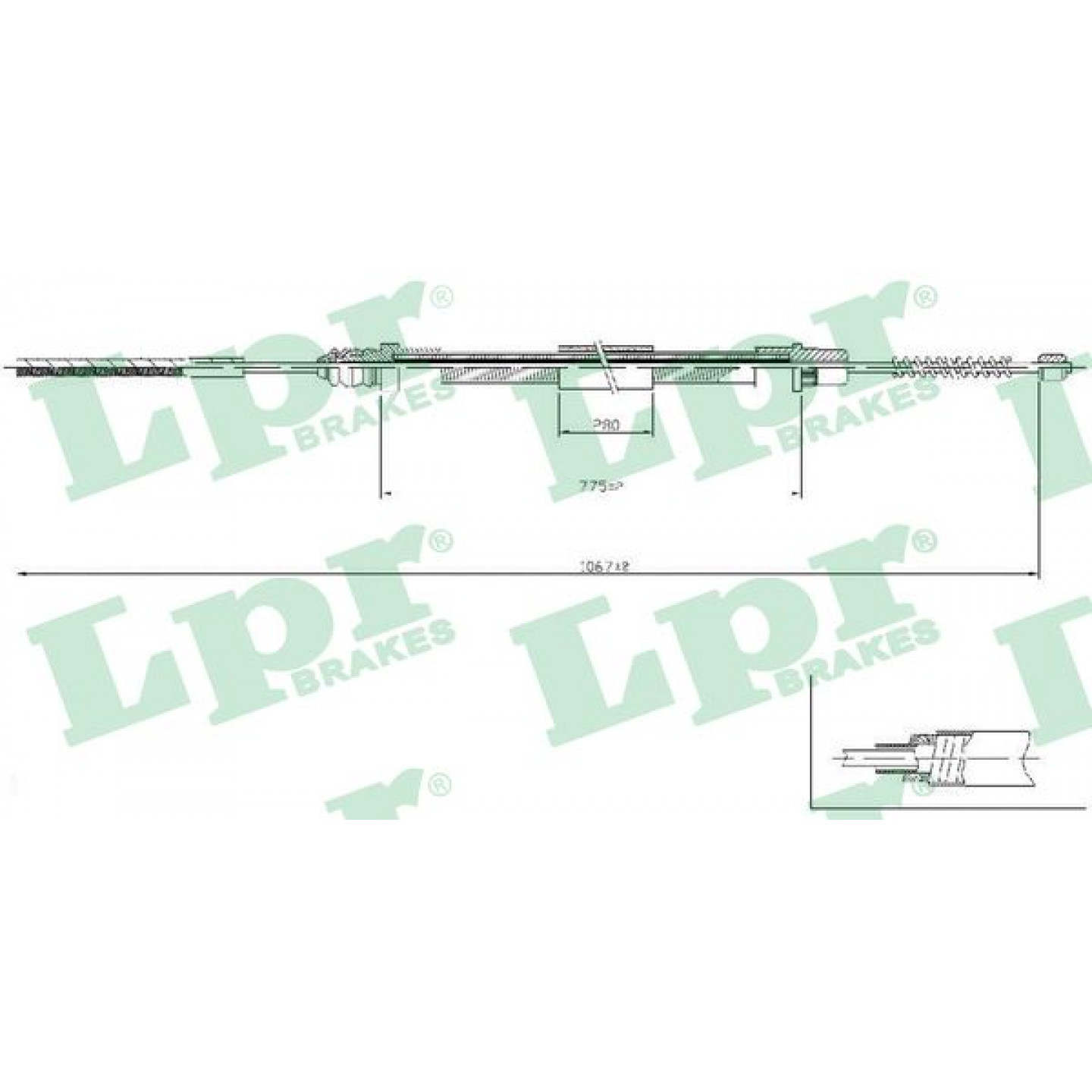 Kabel, Feststellbremse LPR C0209B