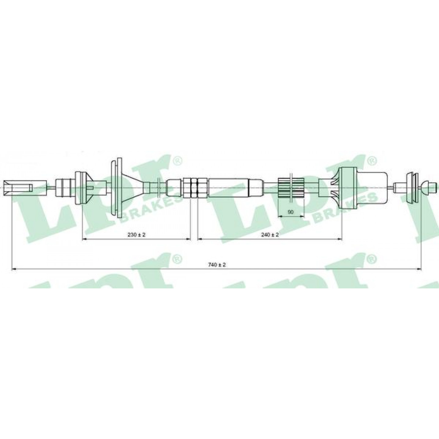 Cable de embrague LPR C0213C