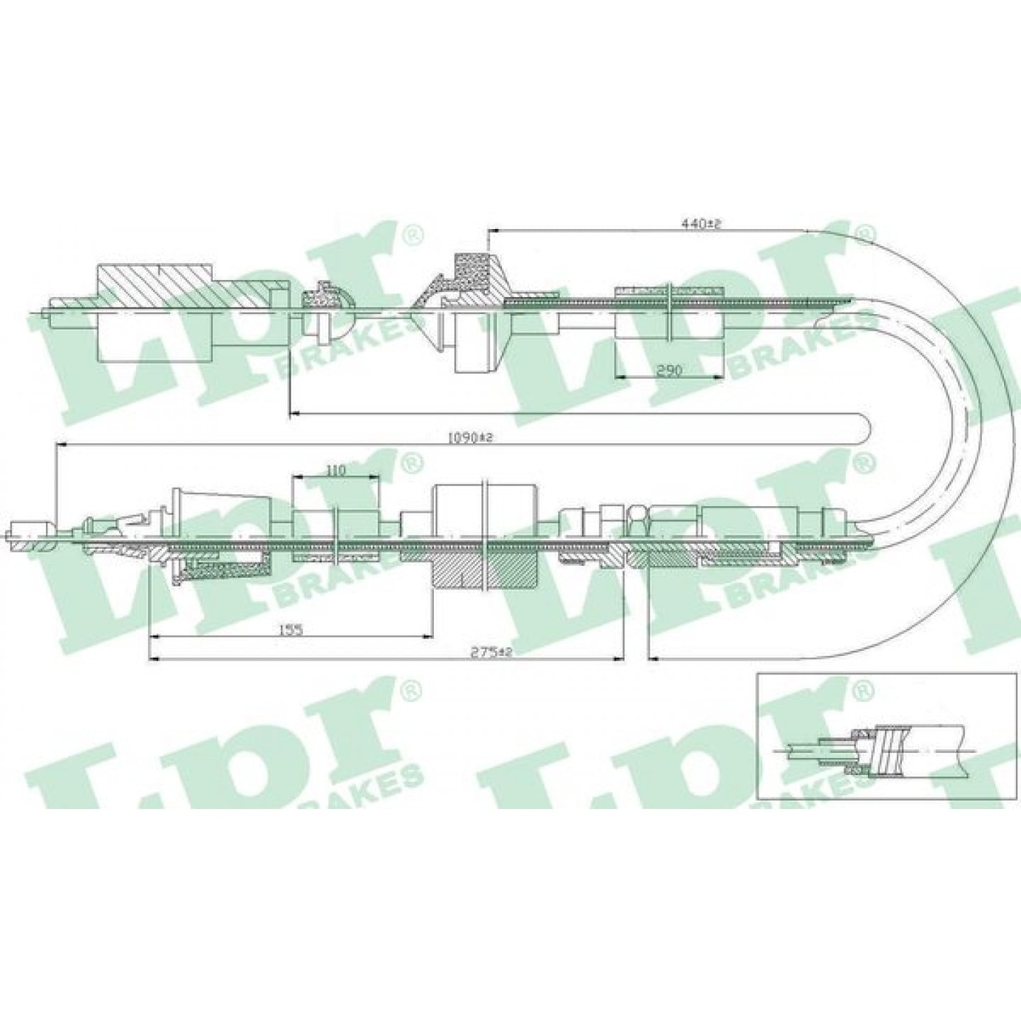 Cable de embrague LPR C0470C
