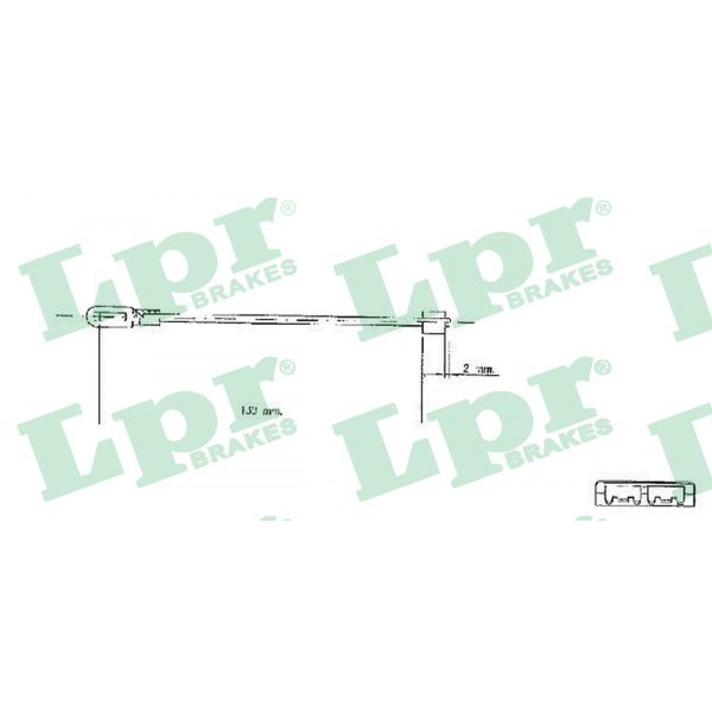 Kabel, Feststellbremse LPR C0578B