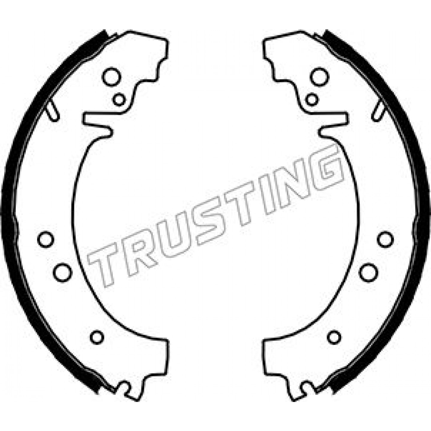 Bremsbackensatz TRUSTING 034.076