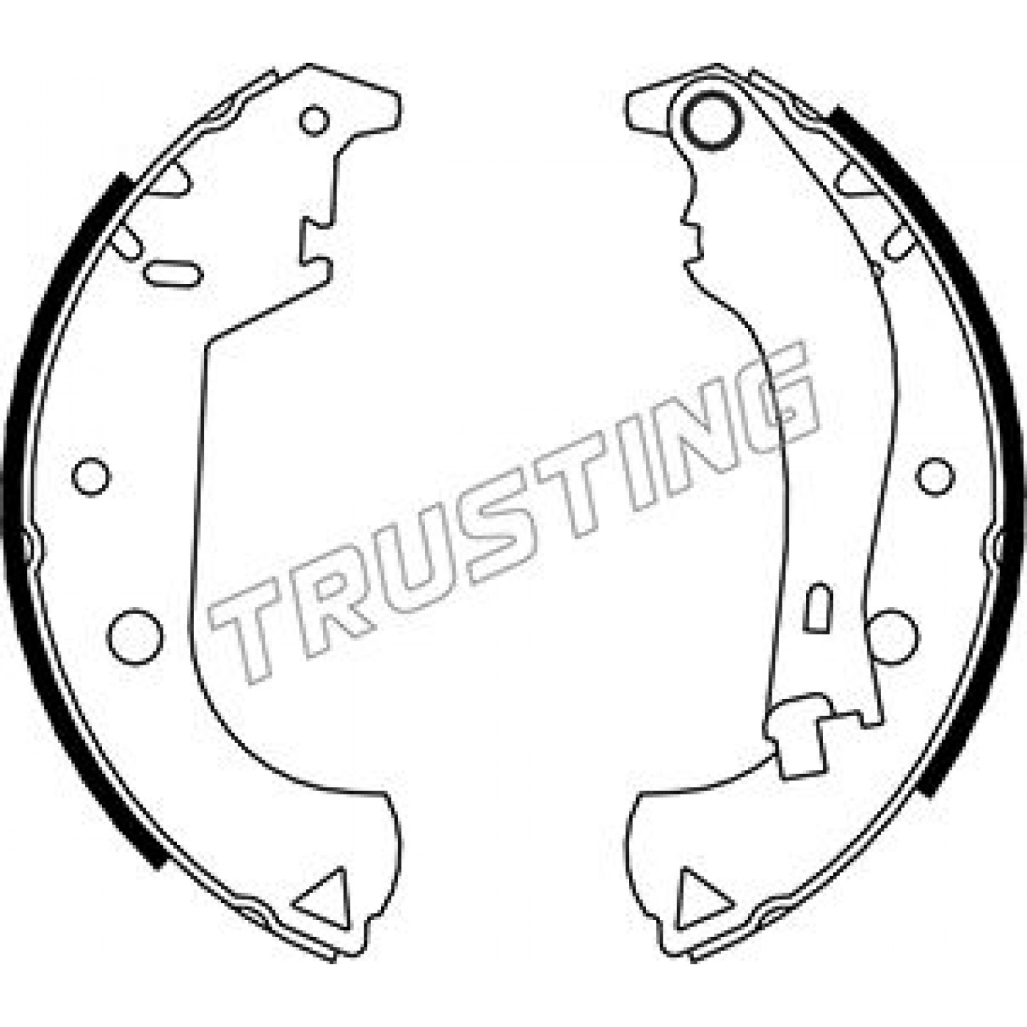 Bremsbackensatz TRUSTING 034.105Y