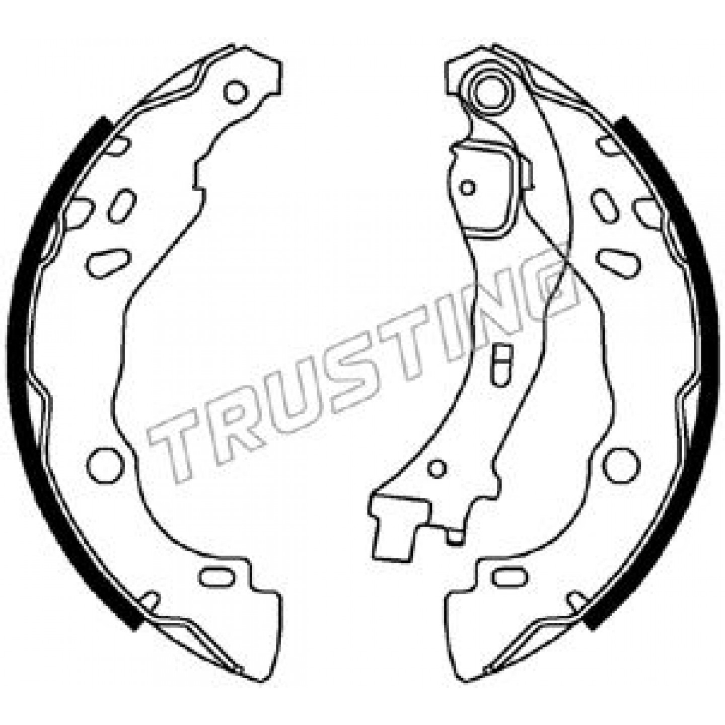 Bremsbackensatz TRUSTING 034.109