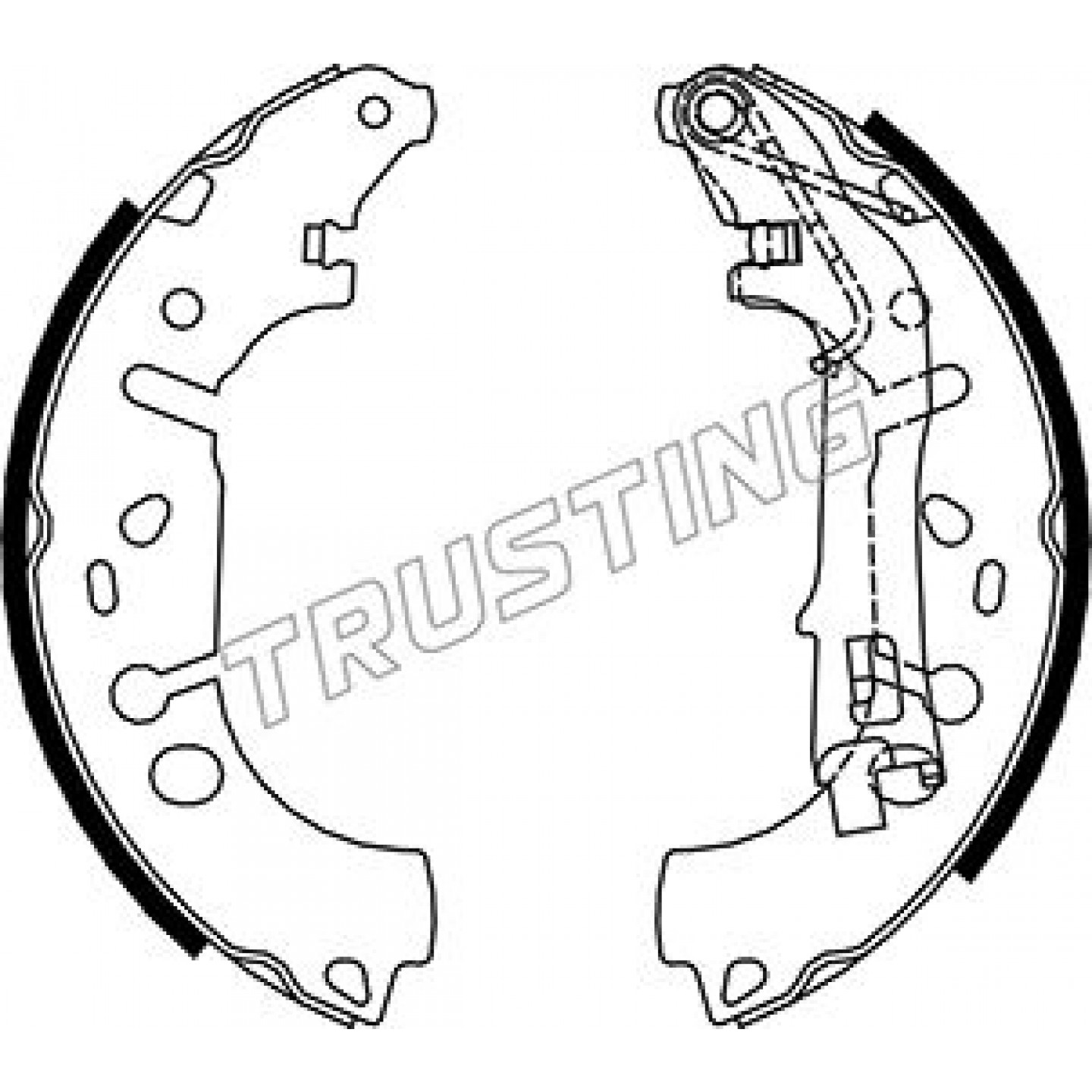 Bremsbackensatz TRUSTING 034.117