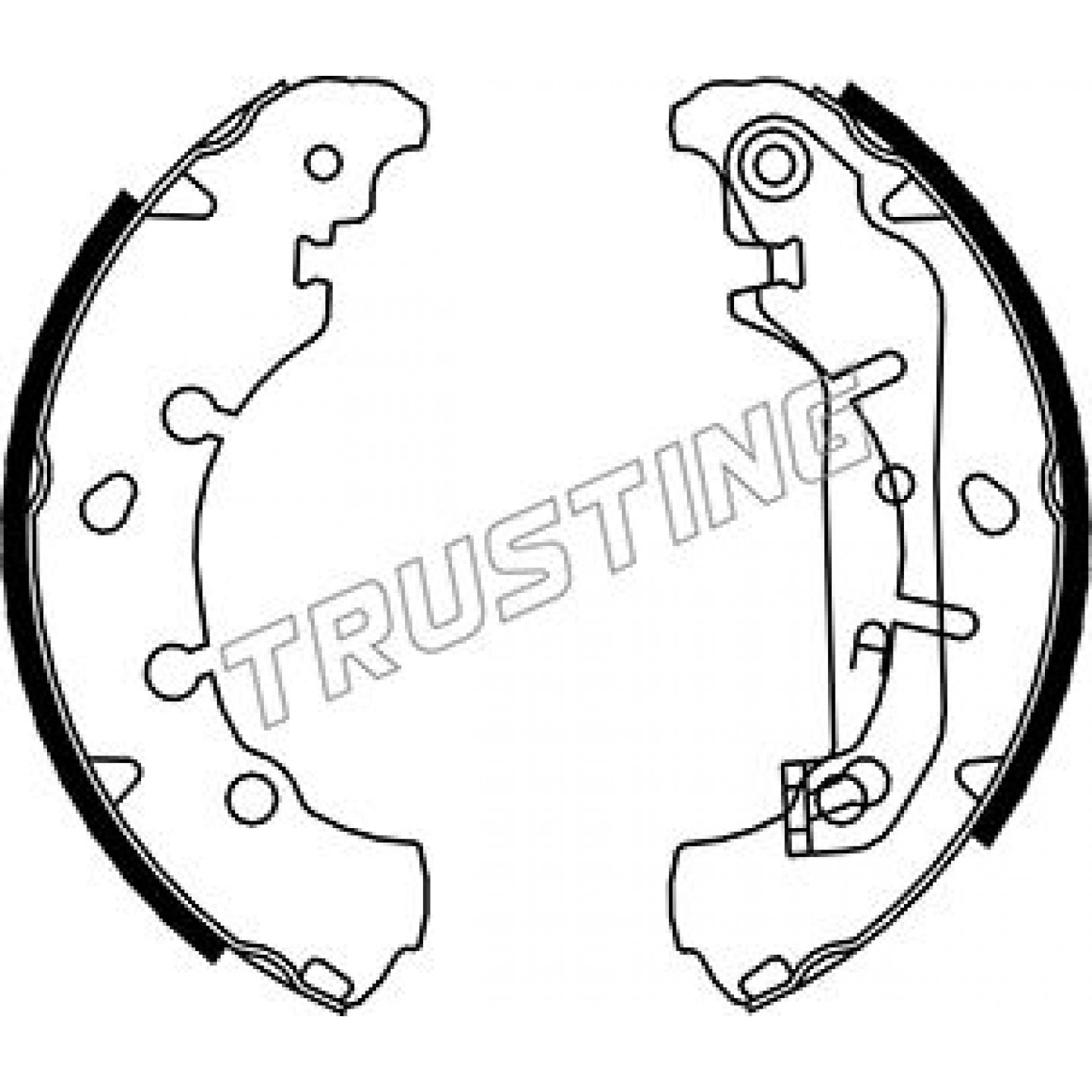 Bremsbackensatz TRUSTING 040.149
