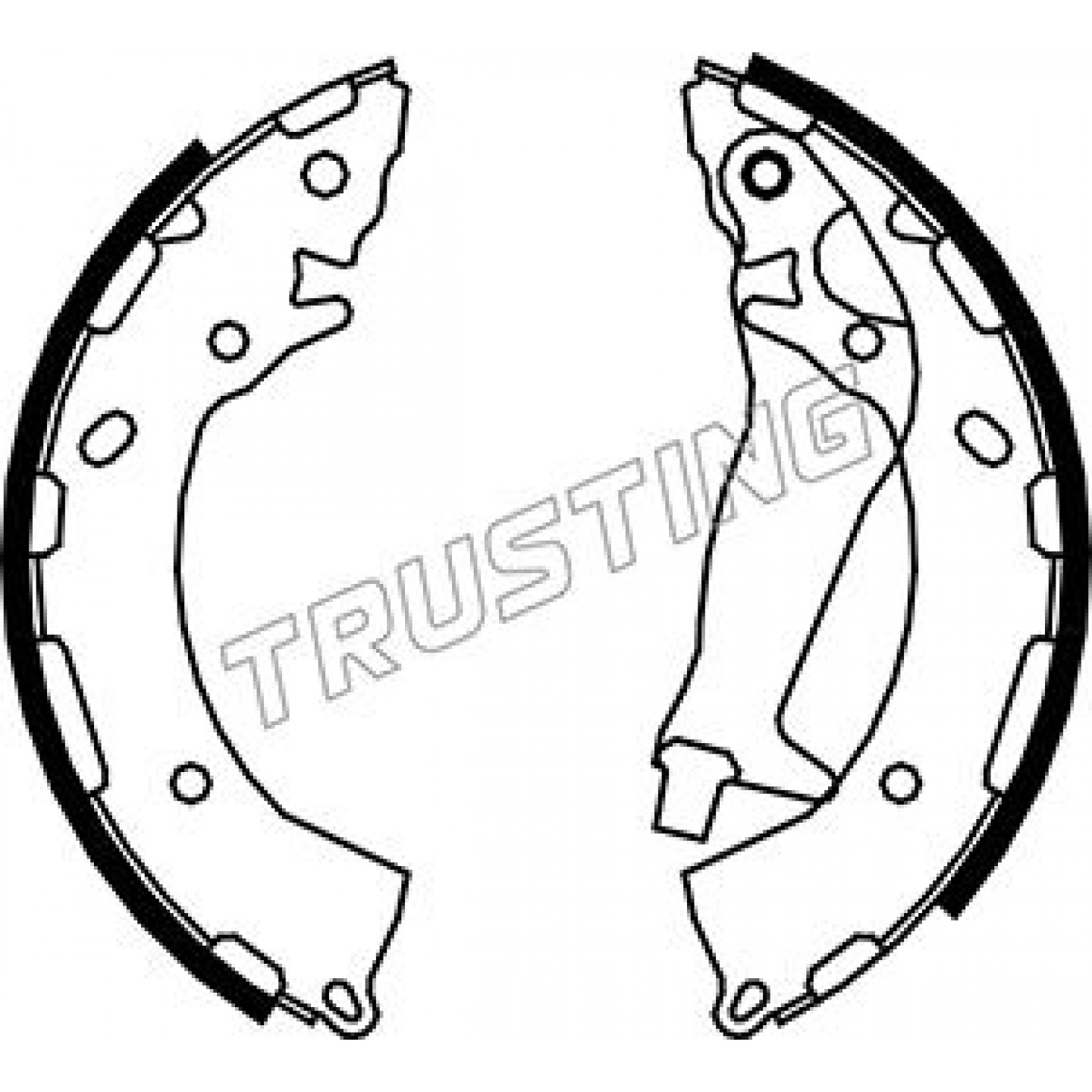 Bremsbackensatz TRUSTING 046.213