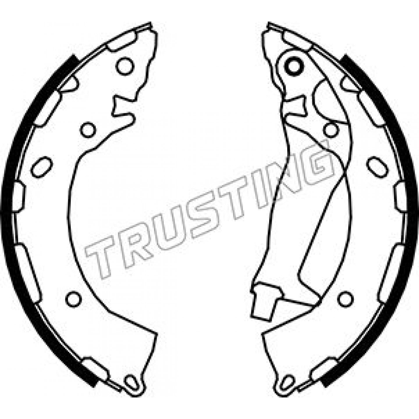 Bremsbackensatz TRUSTING 046.225